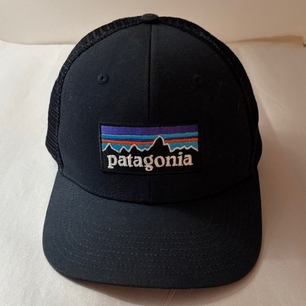 Patagonia Navy blue Logo LoPro Trucker Hat